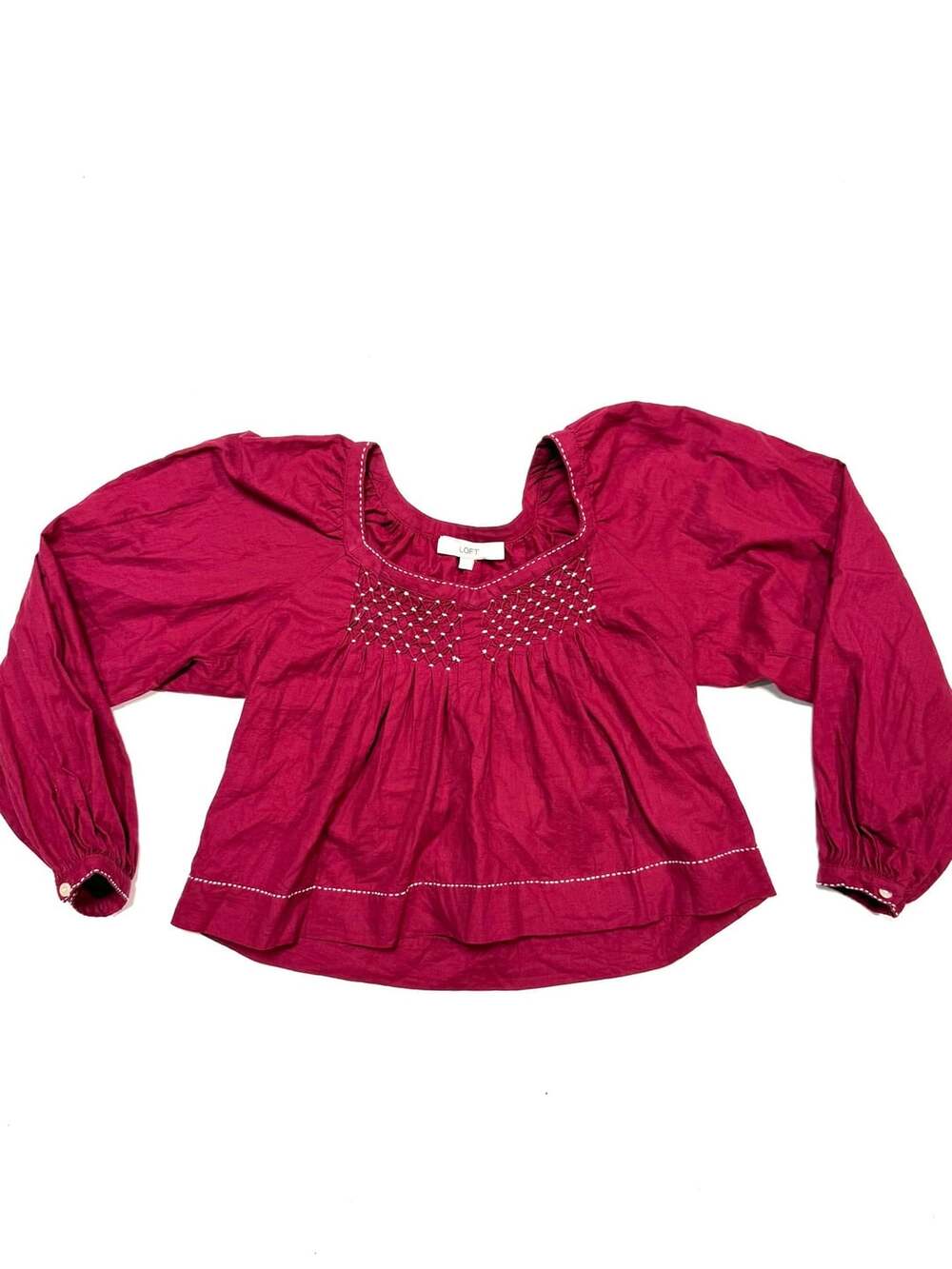 LOFT Women's Blouse XS Cottage-Glam Whimsigoth Fairycore Boho Indie Vanguard Bur
